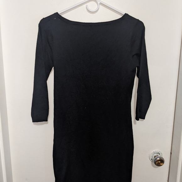 Black Knit Midi Dress with Silver details - Picture 6 of 6
